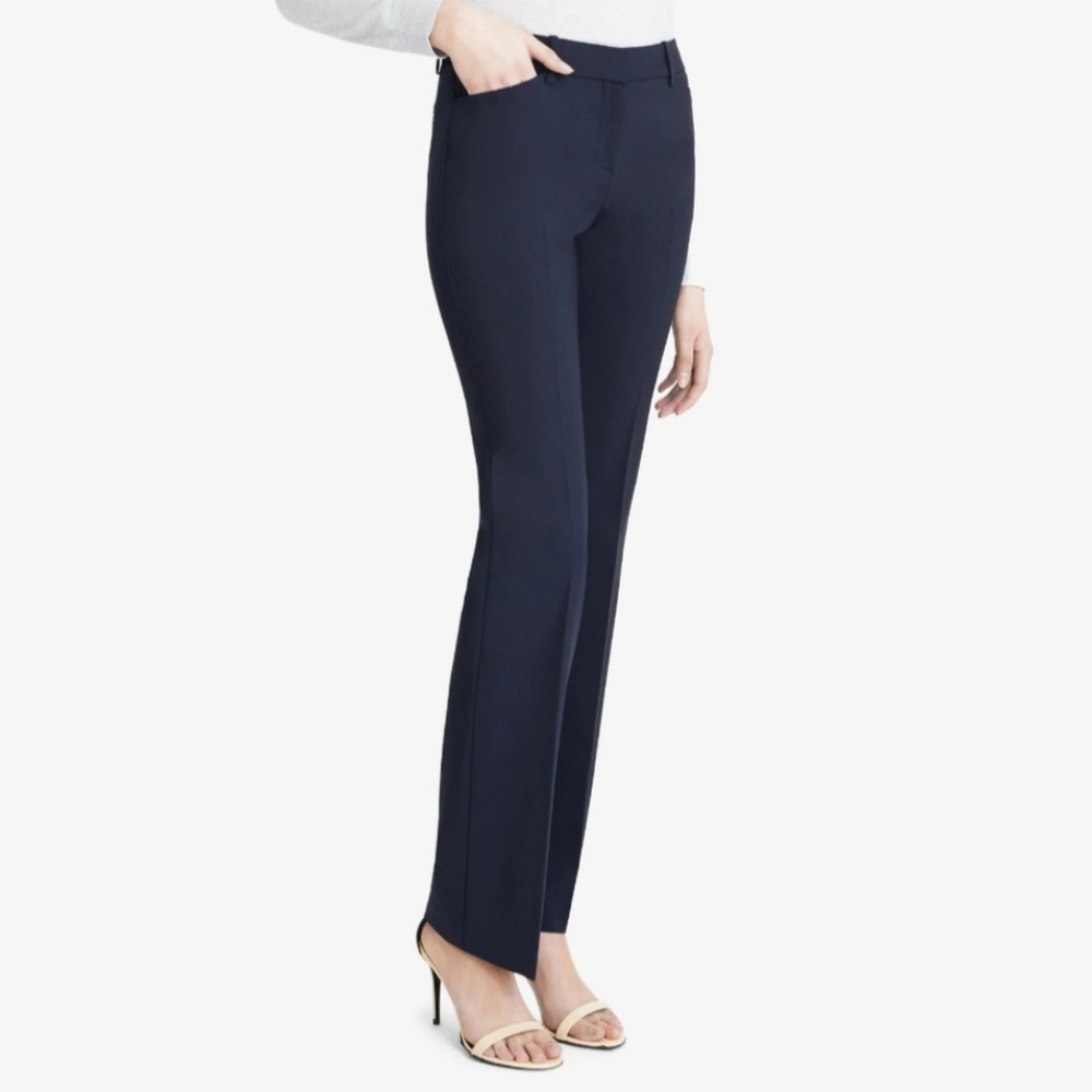 Theory Max 2 Navy Straight Pants - Size 2